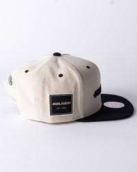 FALKEN X MITCHELL & NESS SNAPBACK — CREAM & BLACK