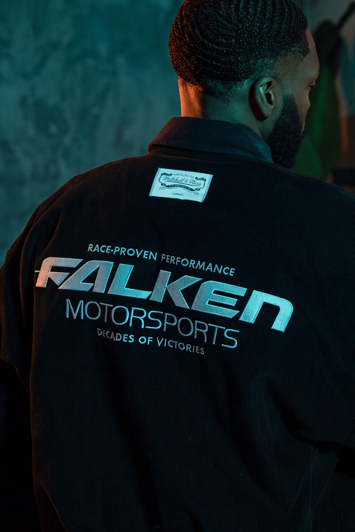 FALKEN MOTORSPORTS X MITCHELL & NESS CORDUROY BOMBER JACKET
