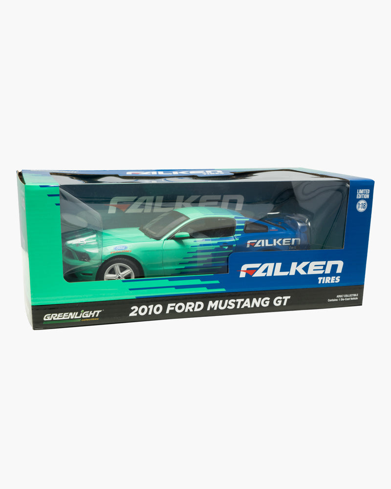 TOY CAR - FALKEN TIRES DIECAST - GREENLIGHT - 2010 FORD MUSTANG GT, 1:18 SCALE