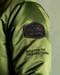 FALKEN x MITCHELL & NESS WILDPEAK SATIN BOMBER JACKET