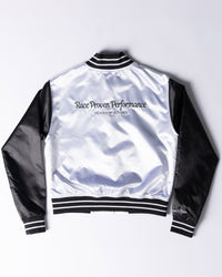 FALKEN X MITCHELL & NESS WOMEN'S CROPPED BOMBER JACKET