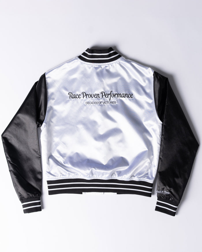 FALKEN X MITCHELL & NESS WOMEN'S CROPPED BOMBER JACKET